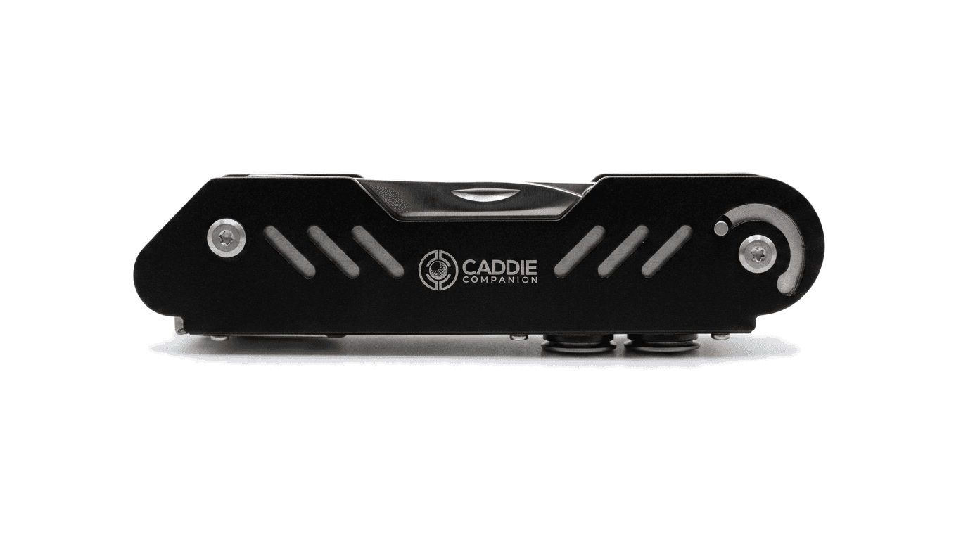 The Caddie Companion 6-in-1 golf multi-tool, folded