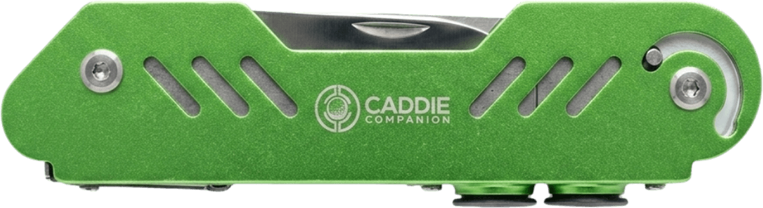 Caddie Companion golf multi-tool in green